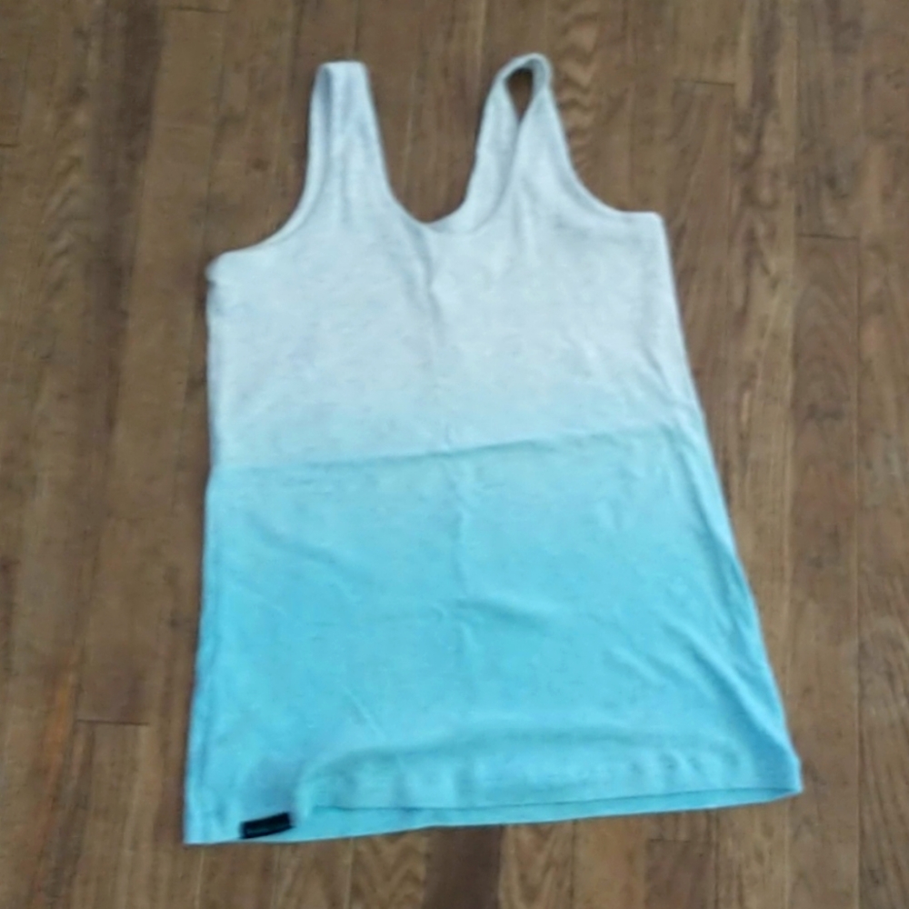 Women's under armour tank top teal size extra larg